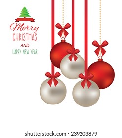 Christmas ball. Vector illustration.