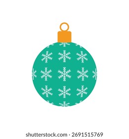 Christmas ball vector and illustration