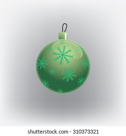 Christmas ball, vector illustration
