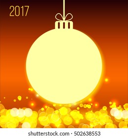 Christmas ball. Vector Illustration.