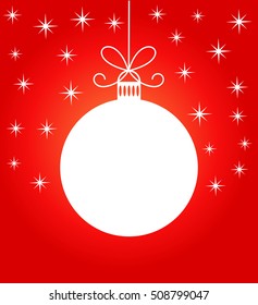 Christmas ball. Vector illustration