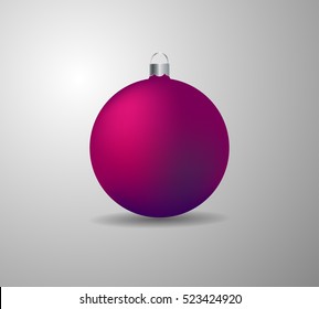 Christmas ball. Vector illustration.