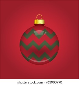Christmas ball vector illustration
