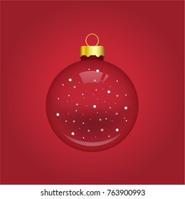 Christmas ball vector illustration