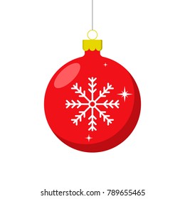 Christmas ball. Vector illustration