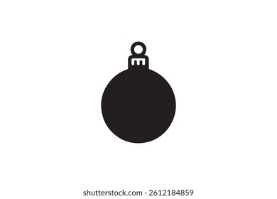Christmas ball vector illustration on white background