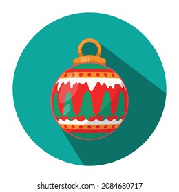 christmas ball vector illustration for christmas pine tree