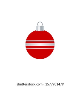 christmas ball vector isolated on a white background