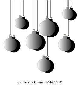 Christmas ball. Vector isolated on white
