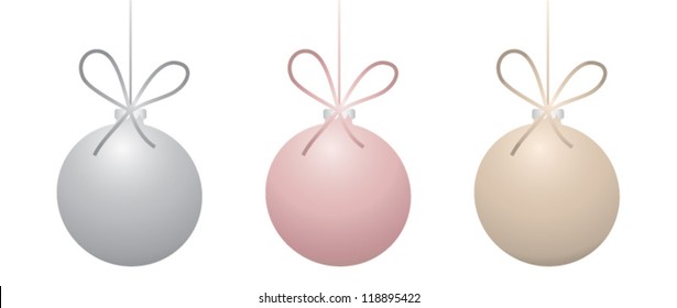 Christmas ball. Vector set
