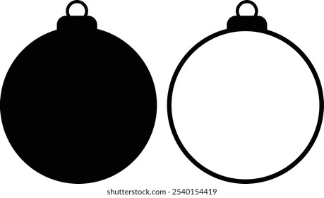 Diseño simple del Vector de la bola de Navidad 