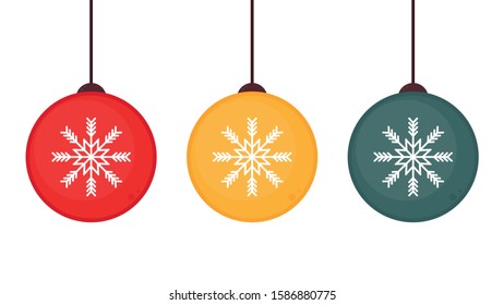 Christmas ball vector. symbol. logo design.