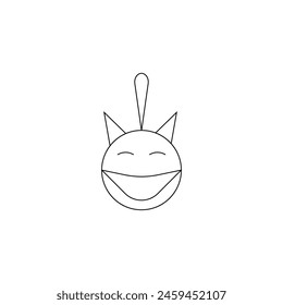 christmas ball vector type icon