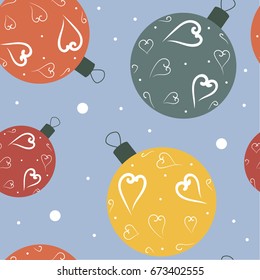Christmas ball vector wallpaper