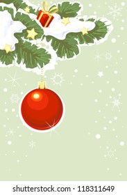christmas ball , vector without gradient