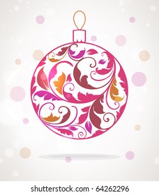 Christmas ball for xmas design.