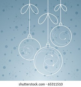 Christmas ball for xmas design