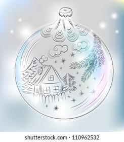 christmas ball for xmas design, beautiful  vector illustration
