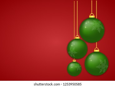 Christmas ball x-mas and happy new year for decoration design holiday.