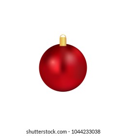 Christmas ballon on white background vector illustration 