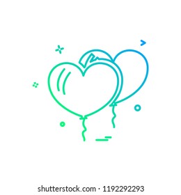 Christmas Balloon icon design vector
