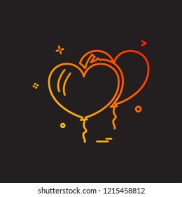 Christmas Balloon icon design vector