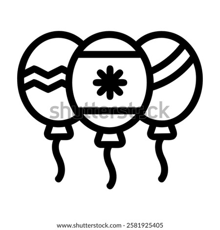 Christmas Balloon Icon Christmas X-Mas Winter
