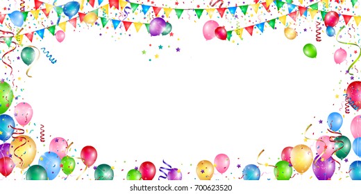 Christmas balloon ribbon background