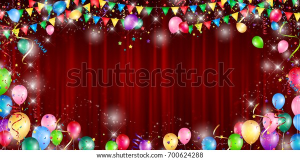 Christmas Balloon Ribbon Background Backgrounds Textures