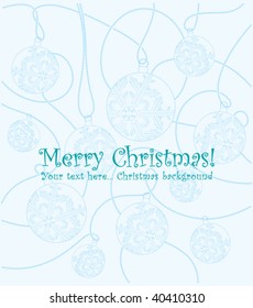 christmas balls background