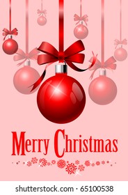 Christmas balls background