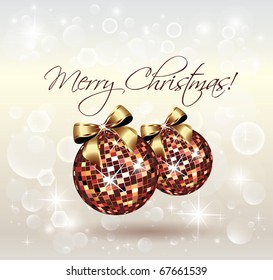 Christmas balls background