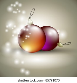 christmas balls background