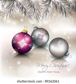Christmas Balls Background