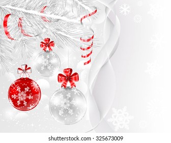 Christmas balls card