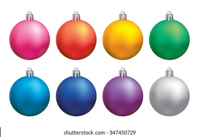 Christmas balls colored