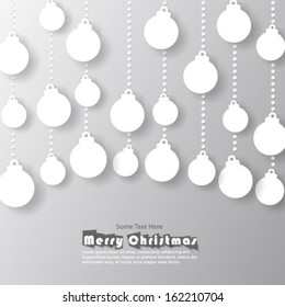 Christmas Balls Concept Background