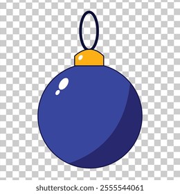 Christmas balls, creative layout of blue christmas balls Design elements. Christmas decoration