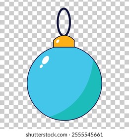 Christmas balls, creative layout of light blue christmas balls Design elements. Christmas decoration