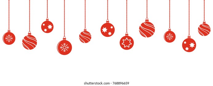 Christmas balls decorations. Christmas hanging ornaments.
