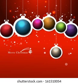 Christmas Balls Design Background