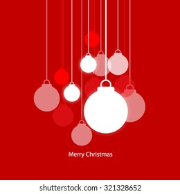 Christmas Balls Design Modern Background