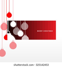 Christmas Balls Design Modern Background