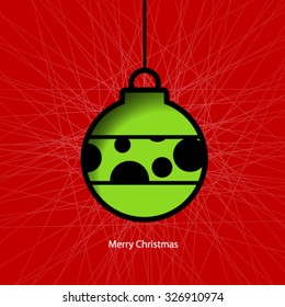 Christmas Balls Design Modern Background