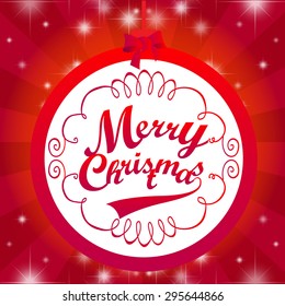 Christmas Balls Christmas Greeting Card Merry Stock Vector (Royalty ...