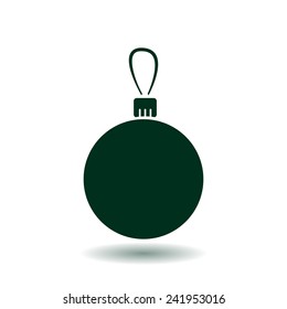 Christmas balls icon.