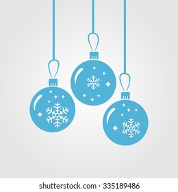 Christmas balls icon.