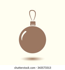 Christmas balls icon.