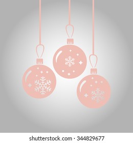 Christmas balls icon.