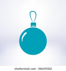 Christmas balls icon.